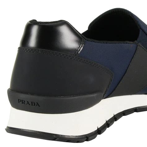 mens blue prada trainers|men's Prada sneakers on clearance.